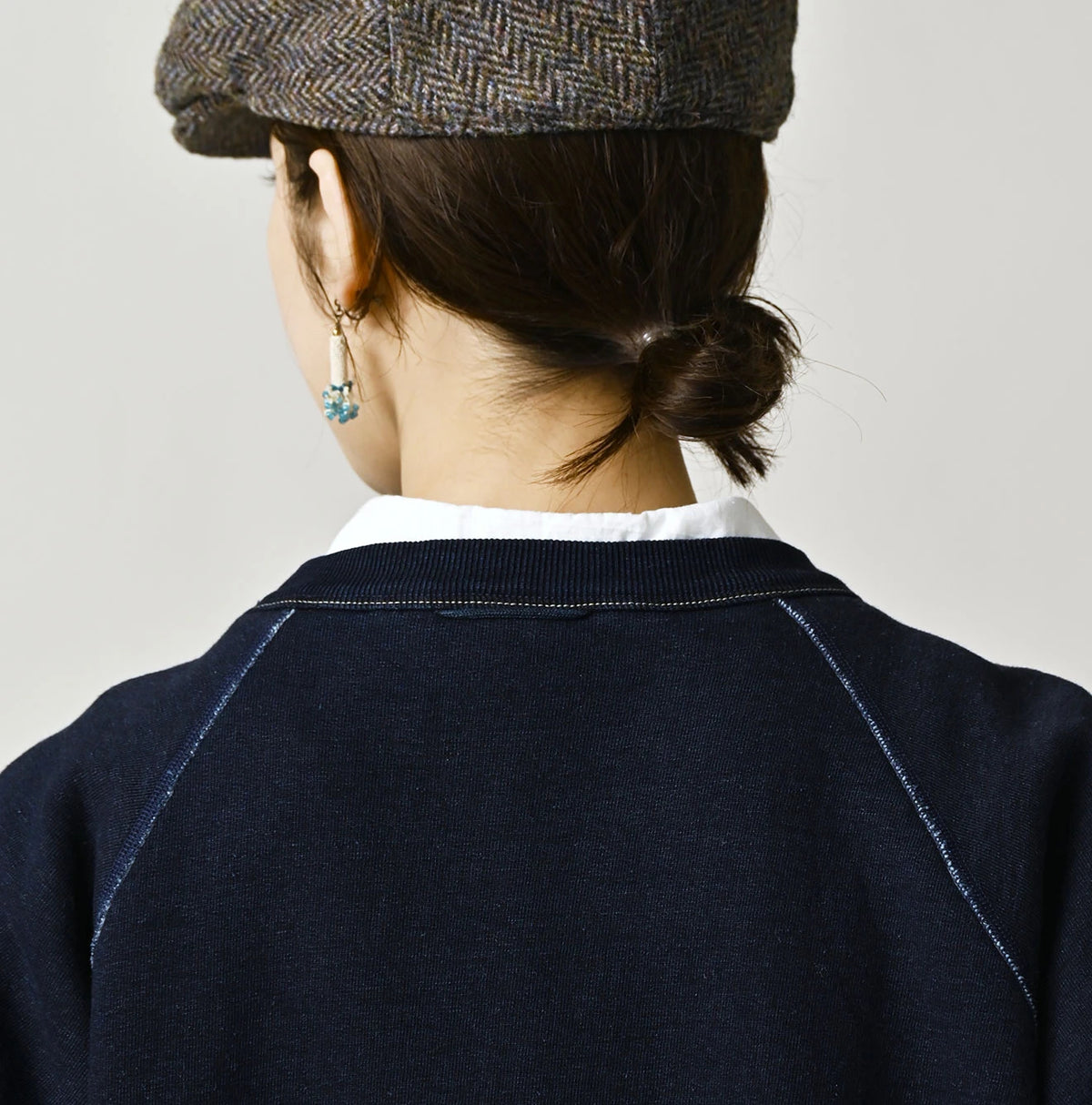 45R Indigo Cotton Fleece 908 Logo Sweatshirt