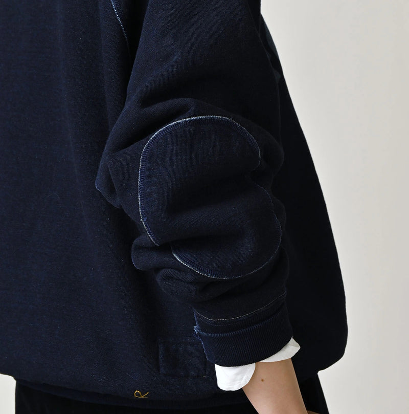 45R Indigo Cotton Fleece 908 Logo Sweatshirt - Image 14