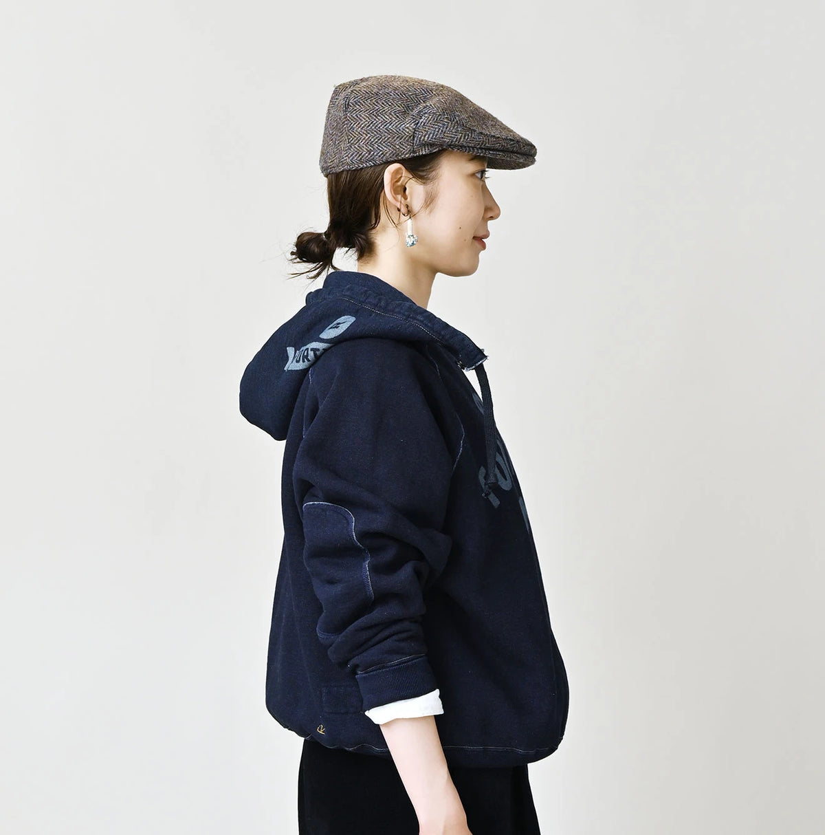 45R Indigo Cotton Fleece 908 Logo Sweatshirt