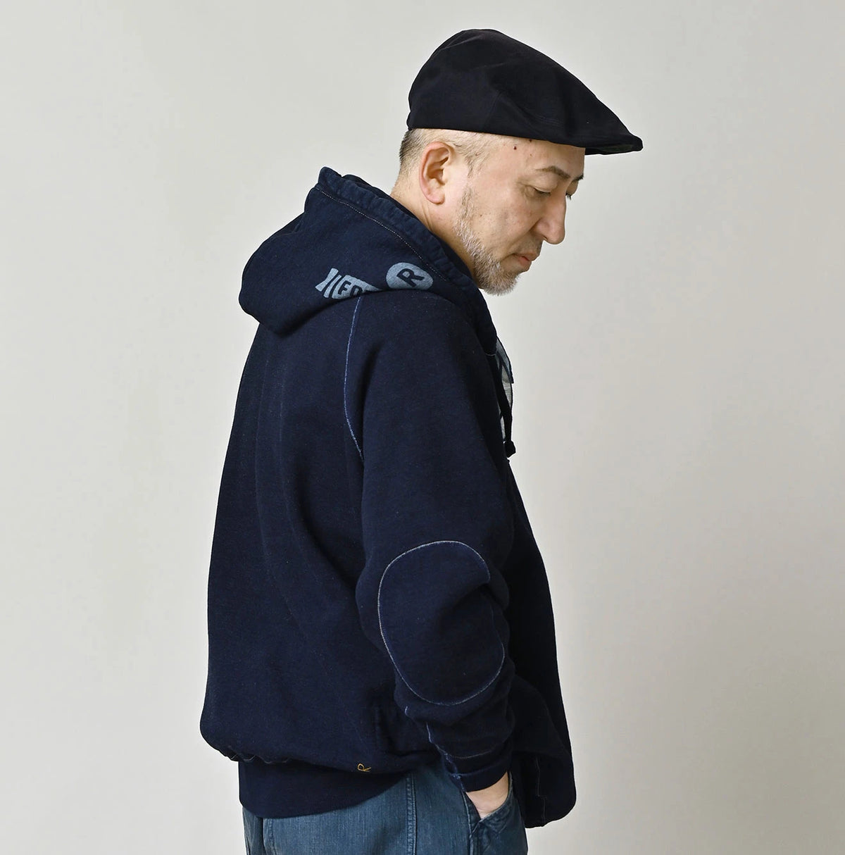 45R Indigo Cotton Fleece 908 Logo Sweatshirt