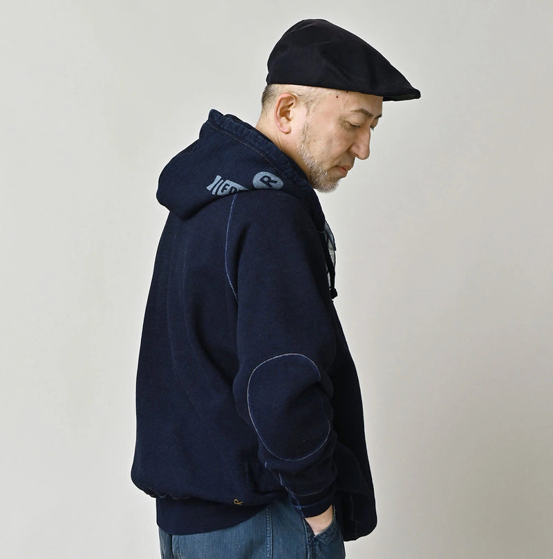 45R Indigo Cotton Fleece 908 Logo Sweatshirt - Image 19