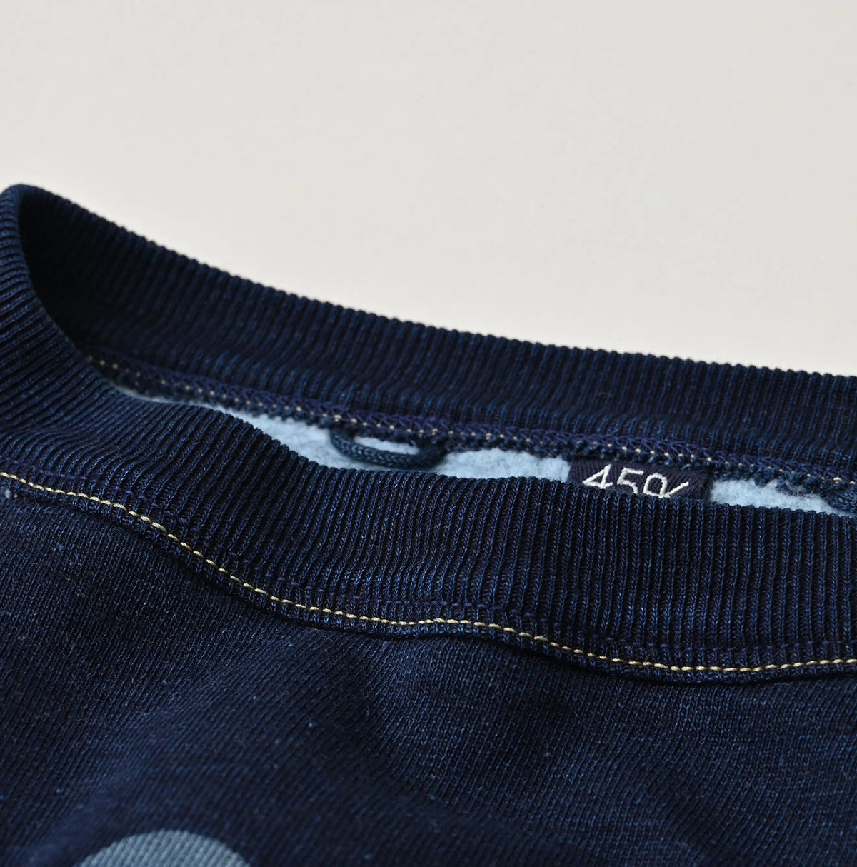 45R Indigo Cotton Fleece 908 Logo Sweatshirt - Image 21