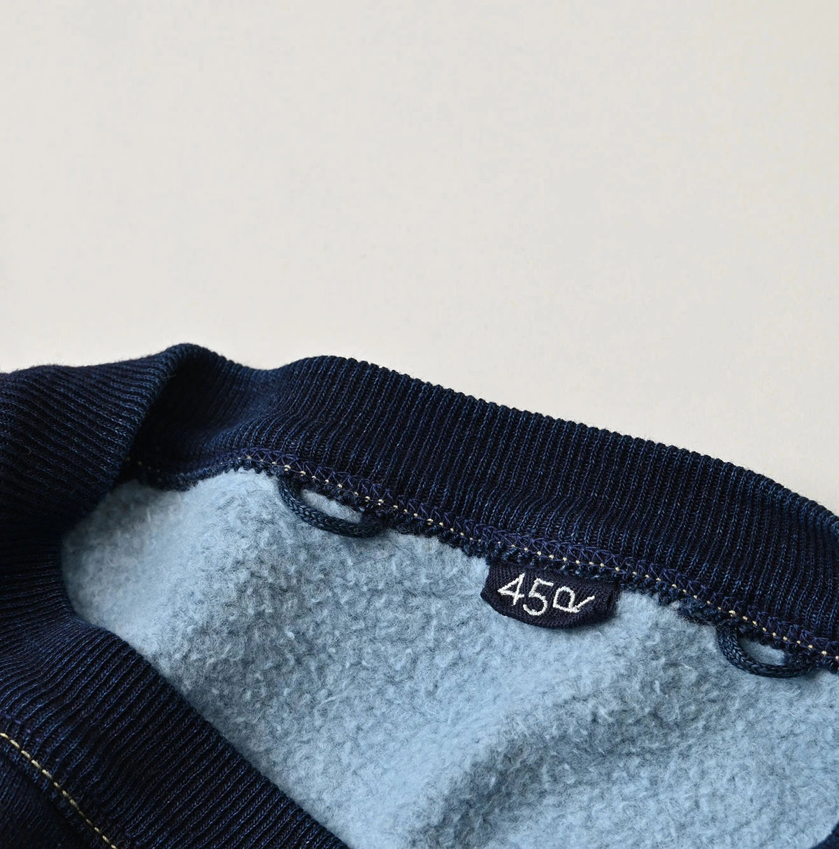 45R Indigo Cotton Fleece 908 Logo Sweatshirt