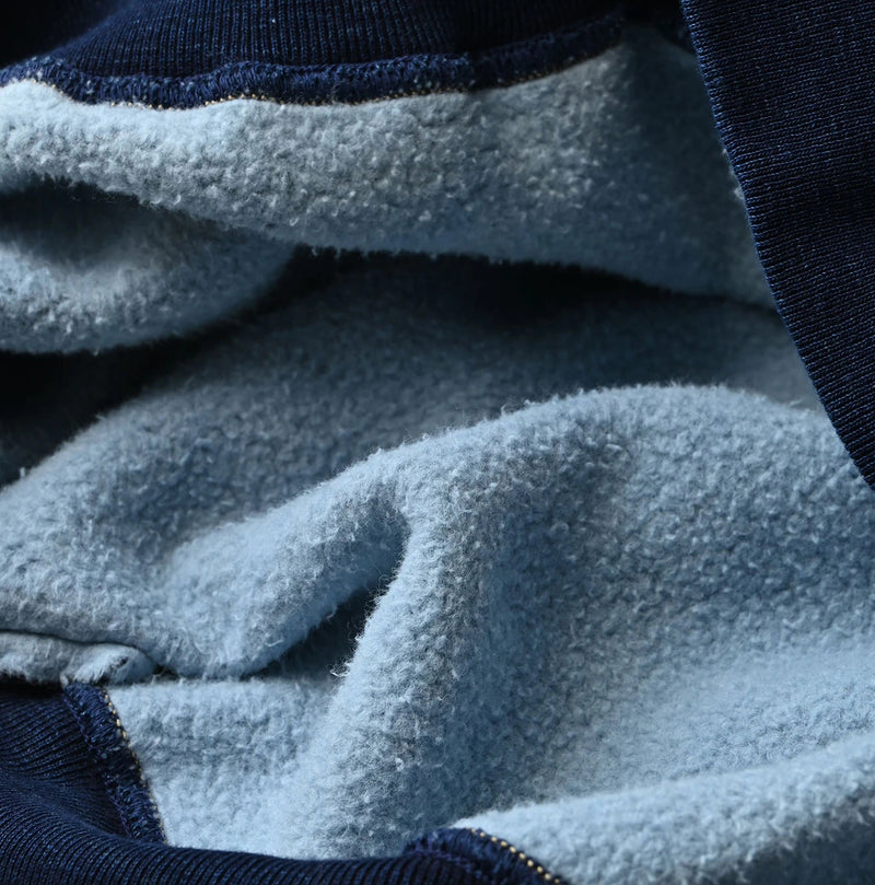45R Indigo Cotton Fleece 908 Logo Sweatshirt - Image 28