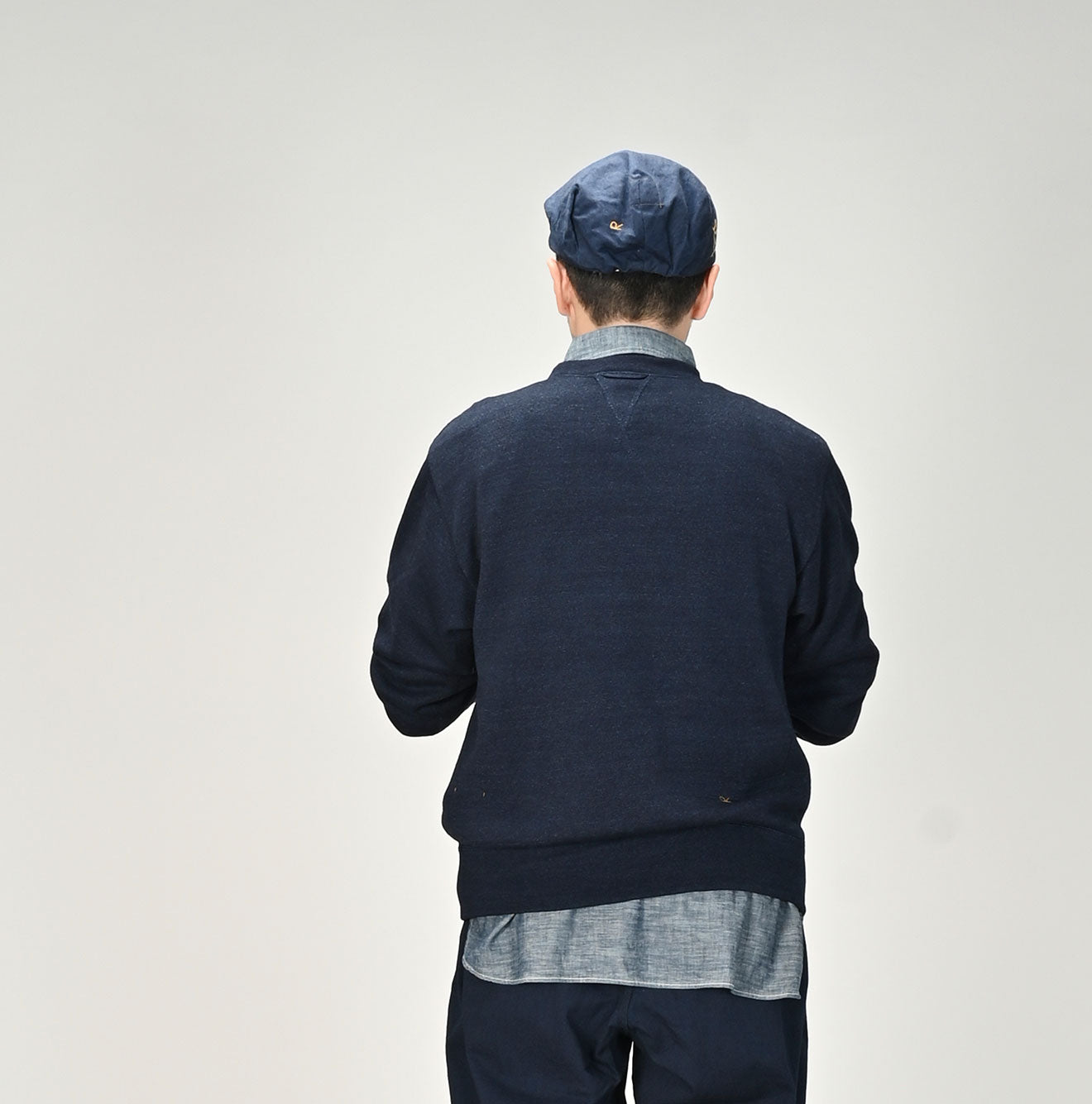 45R Indigo Smooth Knit 908 Sweat Top