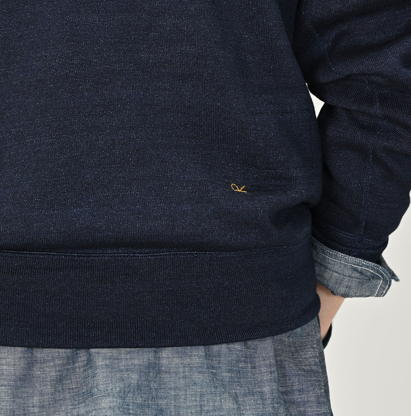 45R Indigo Smooth Knit 908 Sweat Top