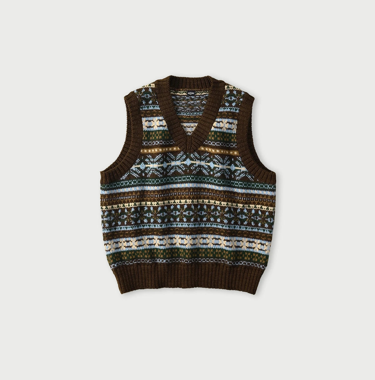 45R Fair Isle 908 Jacquard Vest