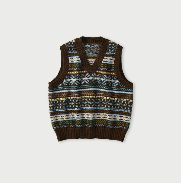 45R Fair Isle 908 Jacquard Vest