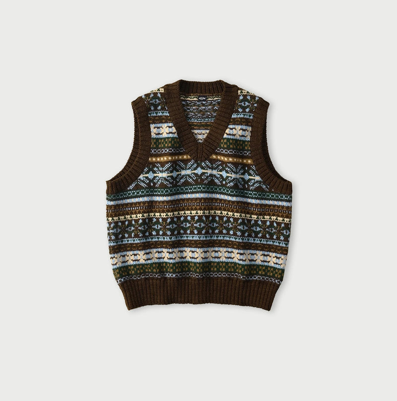 45R Fair Isle 908 Jacquard Vest - Image 2