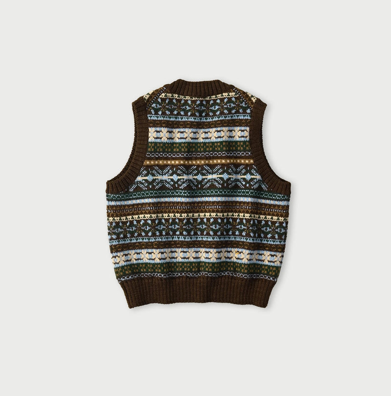 45R Fair Isle 908 Jacquard Vest - Image 18