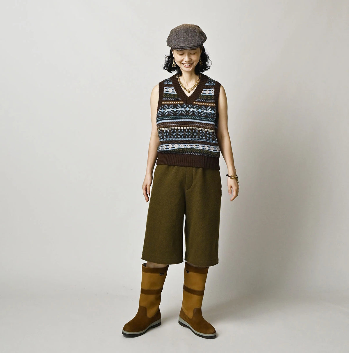 45R Fair Isle 908 Jacquard Vest