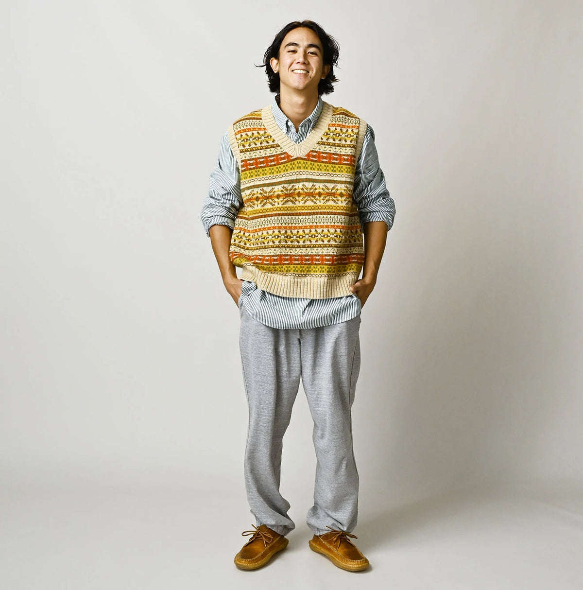45R Fair Isle 908 Jacquard Vest