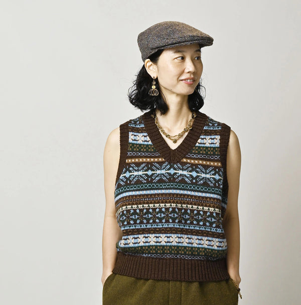 45R Fair Isle 908 Jacquard Vest