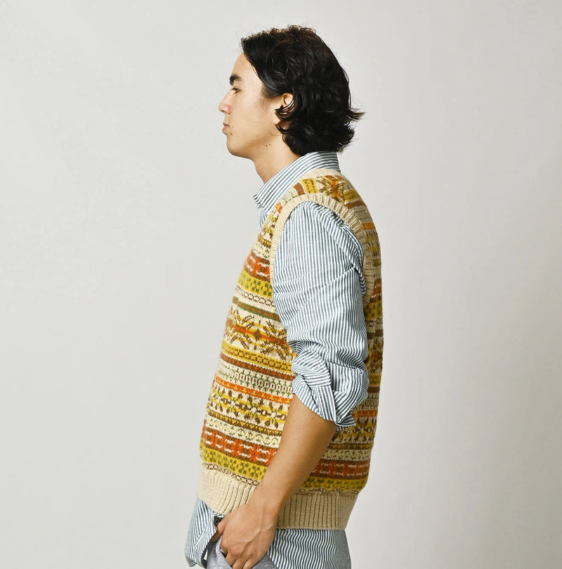 45R Fair Isle 908 Jacquard Vest - Image 10