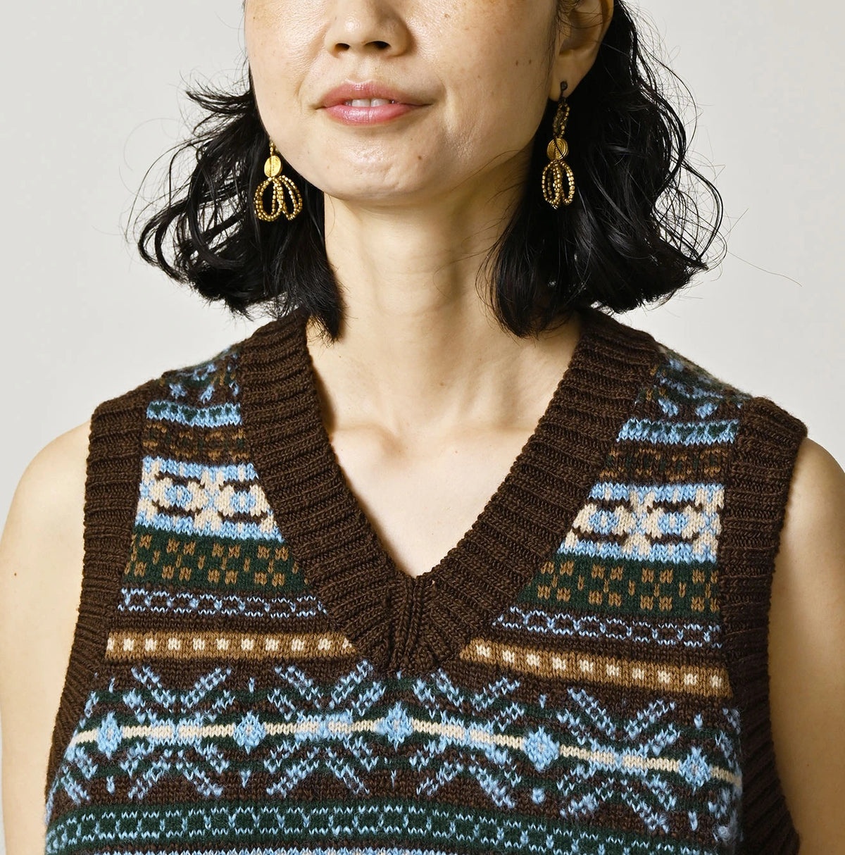 45R Fair Isle 908 Jacquard Vest - Image 12