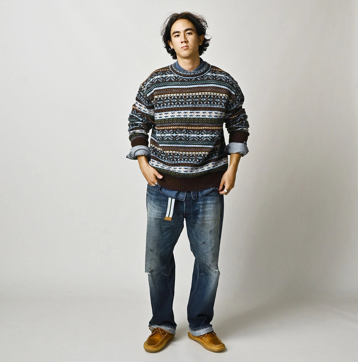 45R Fair Isle 908 Jacquard Sweater