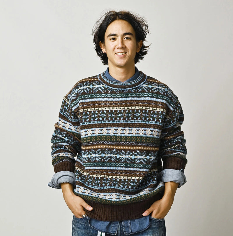 45R Fair Isle 908 Jacquard Sweater - Image 9