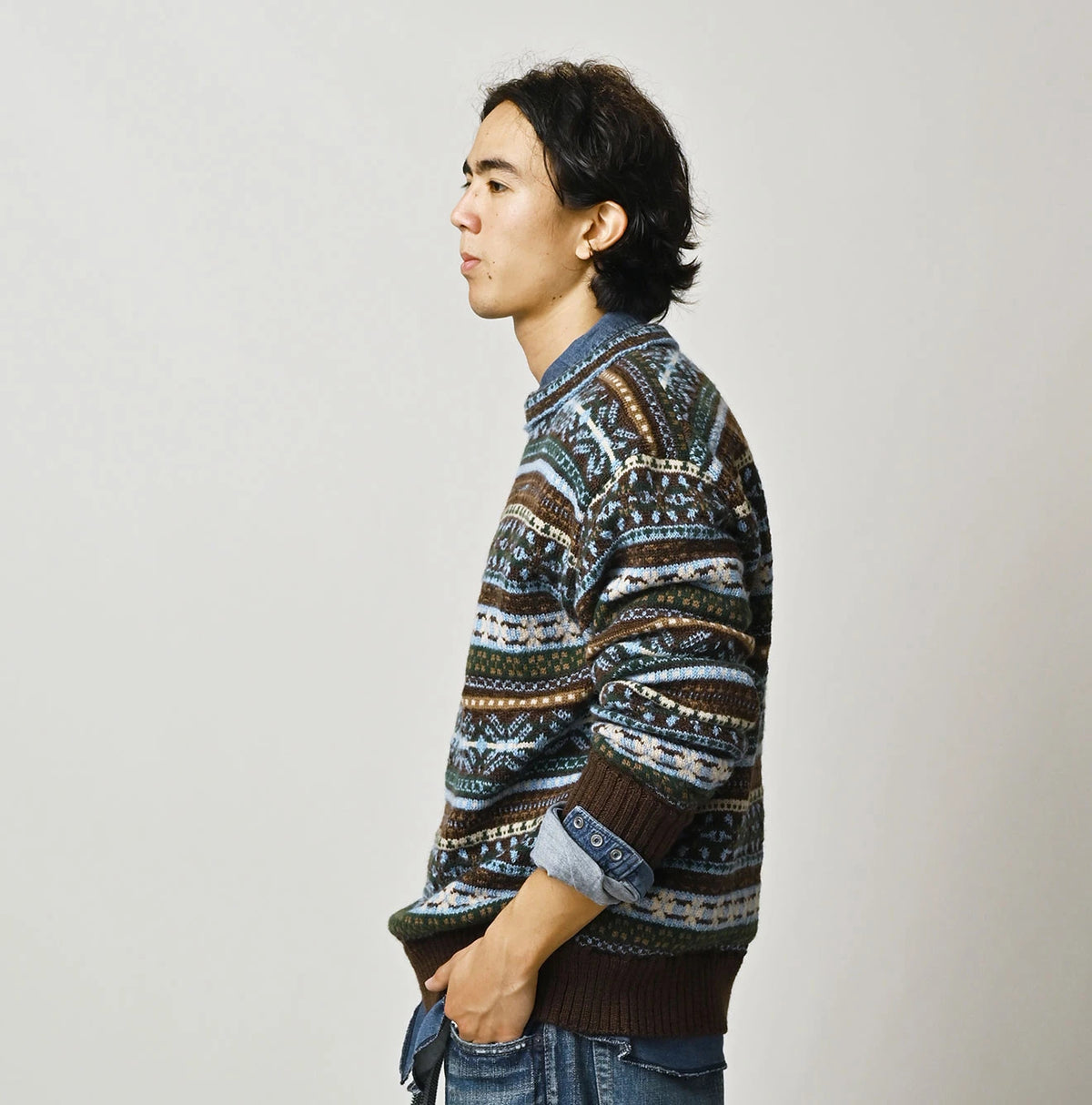 45R Fair Isle 908 Jacquard Sweater