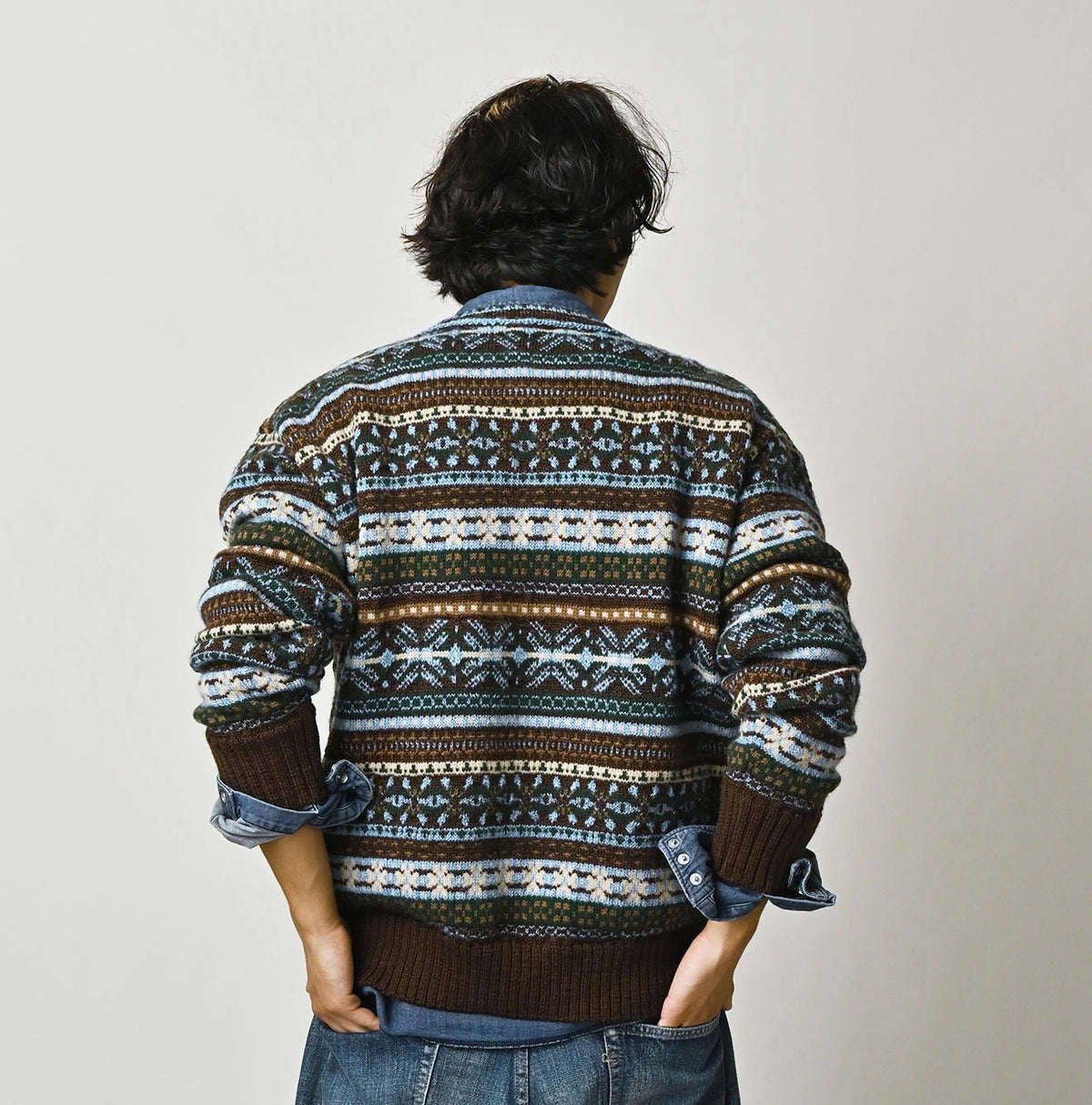 45R Fair Isle 908 Jacquard Sweater - Image 11