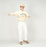 US Wool Reverse Weave 908 Print Sweater (Size 2) - 45R by 45rpm studio