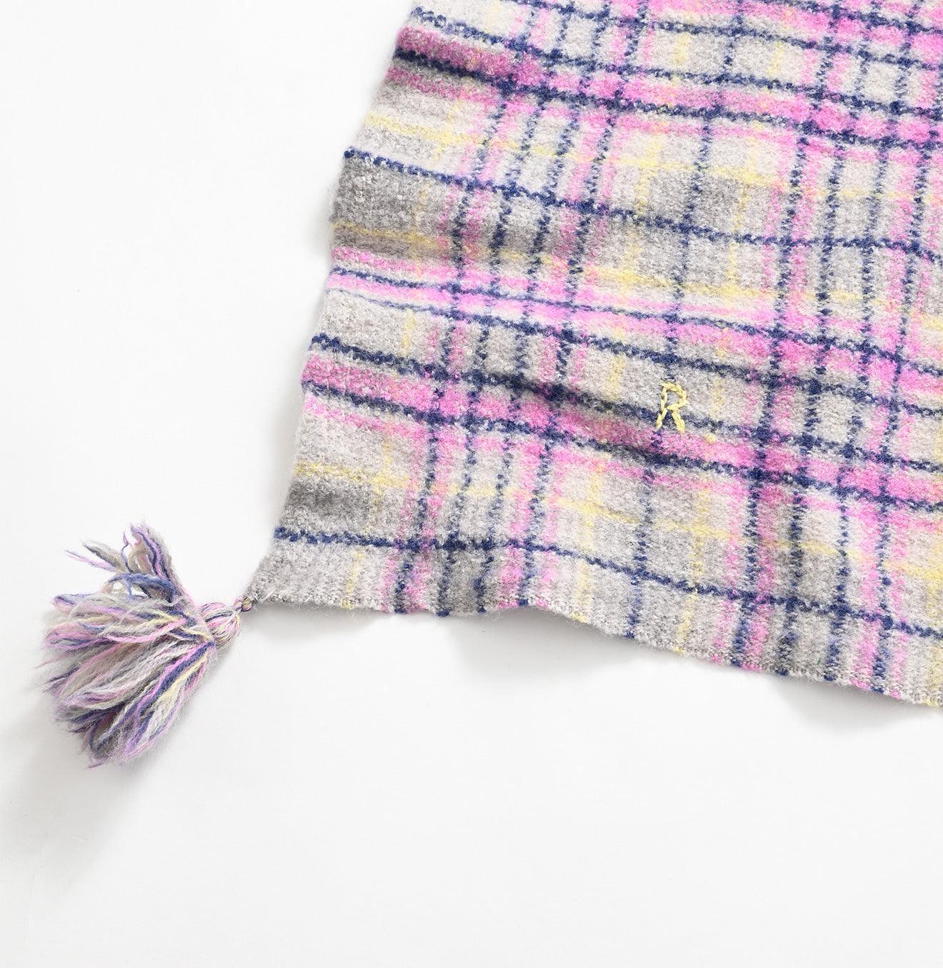 Madras Boiled Wool Muffler