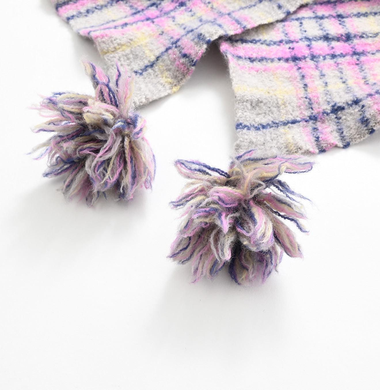 Madras Boiled Wool Muffler