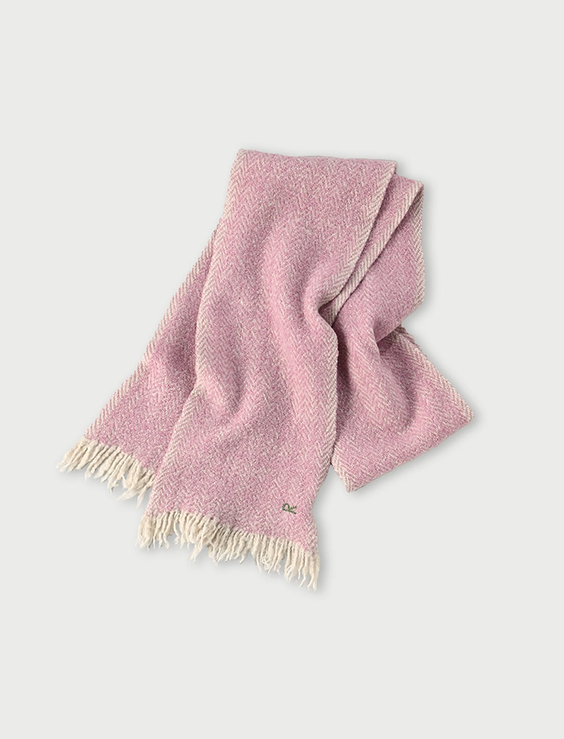 Merino Cashmere Herringbone Muffler