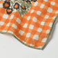 Supima Twill Gingham Check Flower Bandana