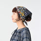 Supima Twill Gingham Check Flower Bandana