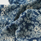 45R Indigo Twill Gingham Check Flower Bandana