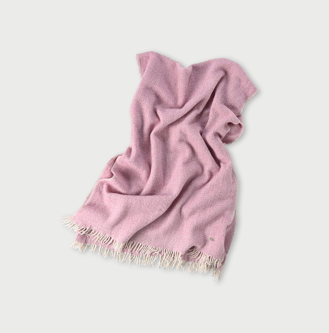 Merino Cashmere Herringbone Stole