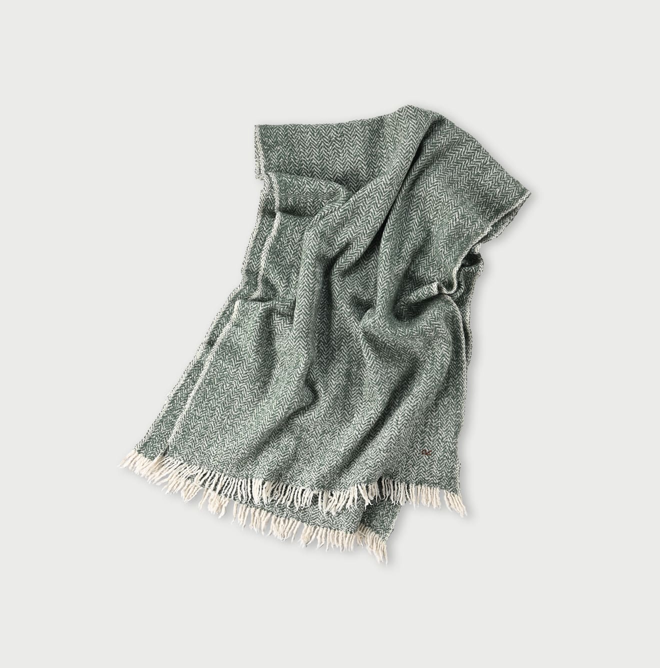 45R Merino Cashmere Herringbone Stole