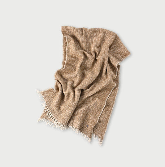 Merino Cashmere Herringbone Stole - 45R by 45rpm studio