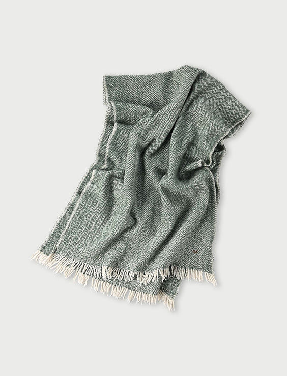 Merino Cashmere Herringbone Stole