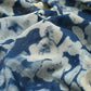 45R Indigo Twill Gingham Check Flower FUROSHIKii