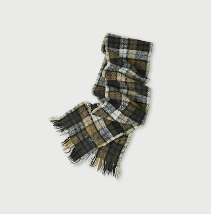 45R Merino Cashmere Check Muffler