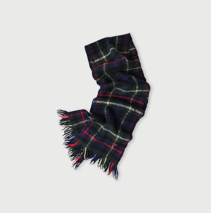 45R Merino Cashmere Check Muffler