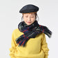 45R Merino Cashmere Check Muffler