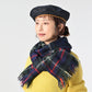 45R Merino Cashmere Check Muffler
