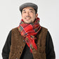 45R Merino Cashmere Check Muffler