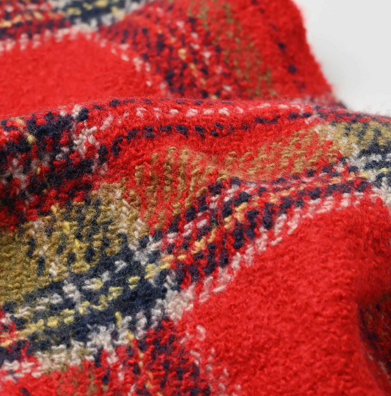 45R Merino Cashmere Check Muffler