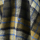 45R Merino Cashmere Check Poncho