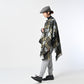 45R Merino Cashmere Check Poncho