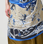 45R Silk Skier Komon Furoshiki