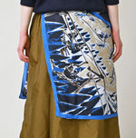 45R Silk Skier Komon Furoshiki
