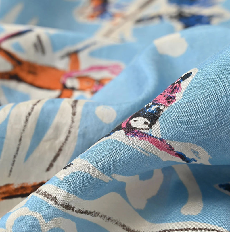 45R Silk Skier Komon Furoshiki - Image 13