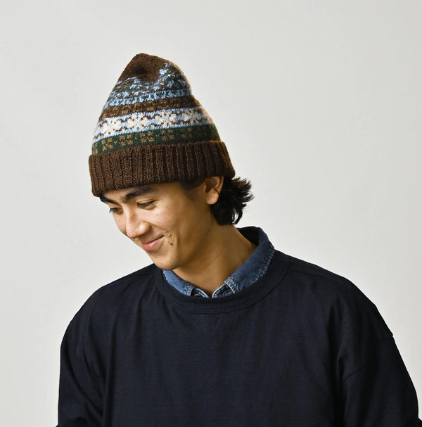 45R Fair Isle 908 Jacquard Knit Cap