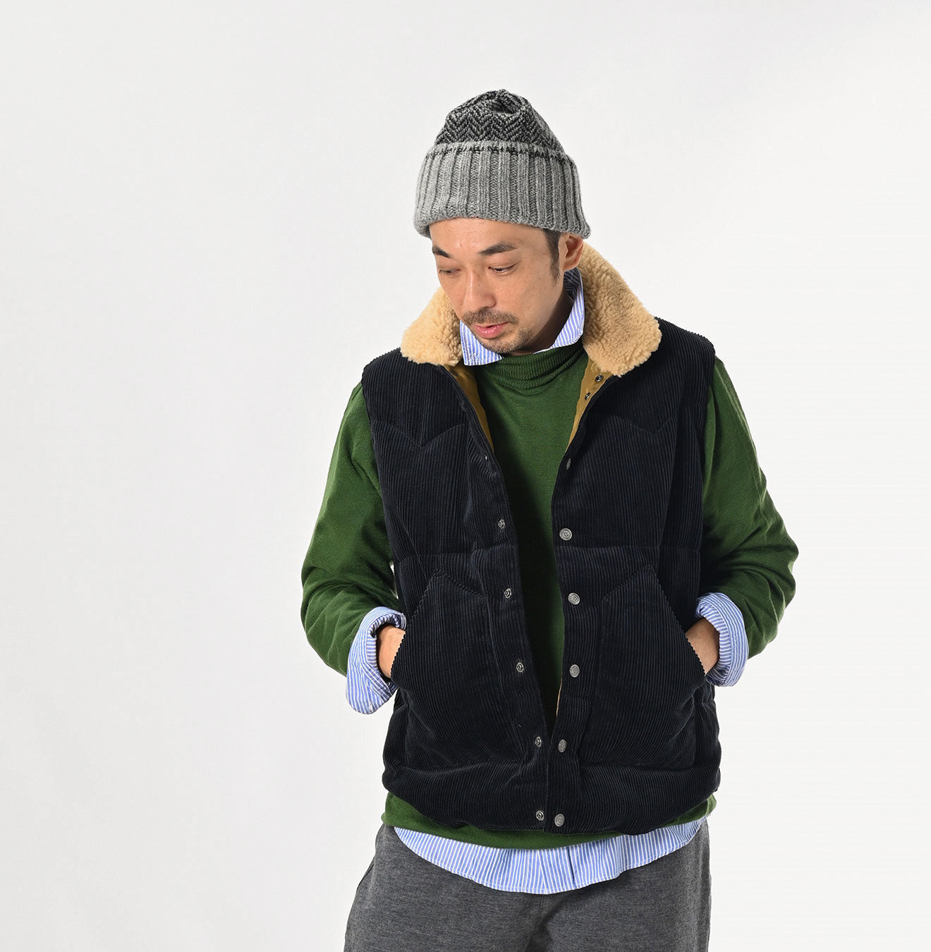 45R Selvage Corduroy 908 Vest