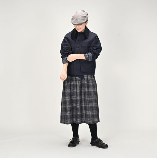 Indigo Gabardine Tweed 908 Hunting Jacket - 45R by 45rpm studio