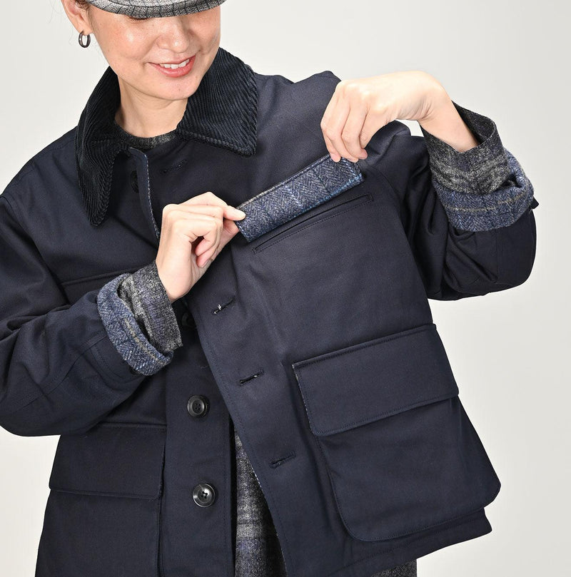 Indigo Gabardine Tweed 908 Hunting Jacket - 45R by 45rpm studio - Image 7